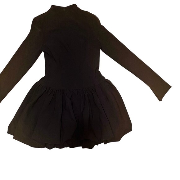 Commense Dresses & Skirts - Commense Dress Womens Size S Black Long Sleeve Fit & Flare Skater Pleated